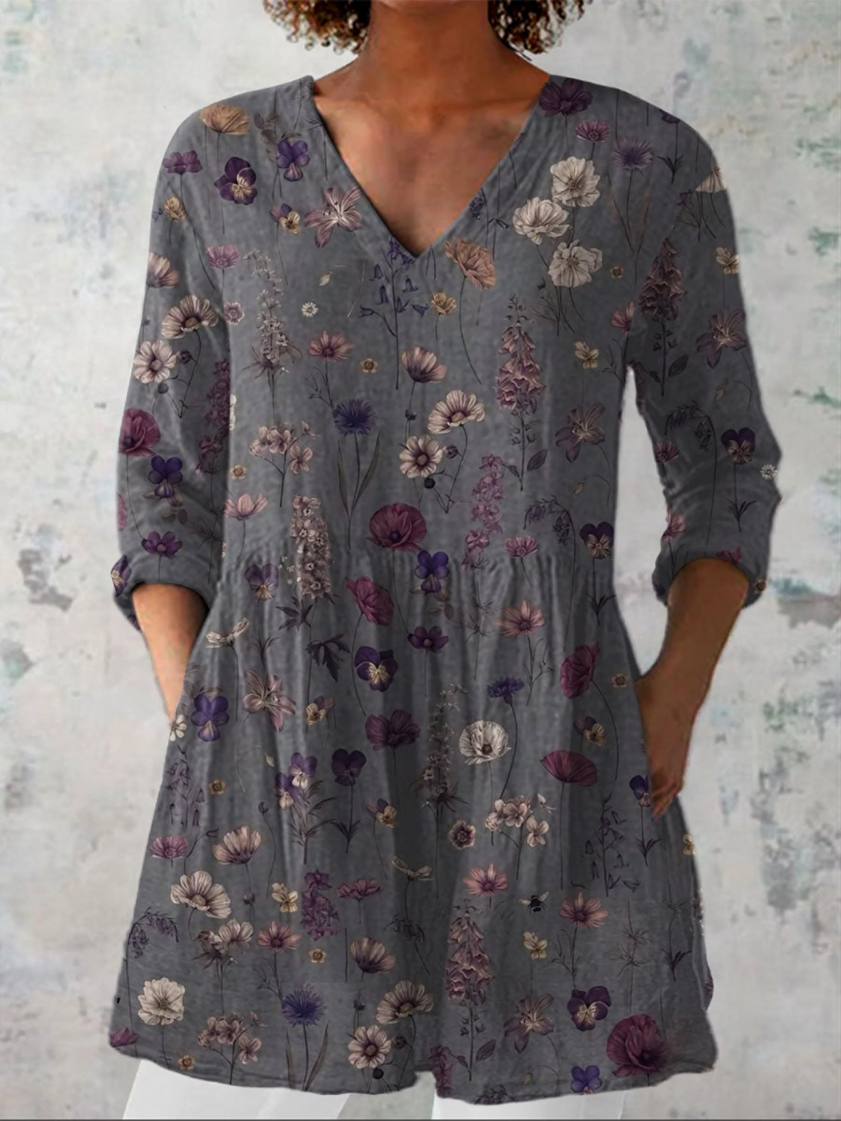 Kassidy | Lang V-hals bluse