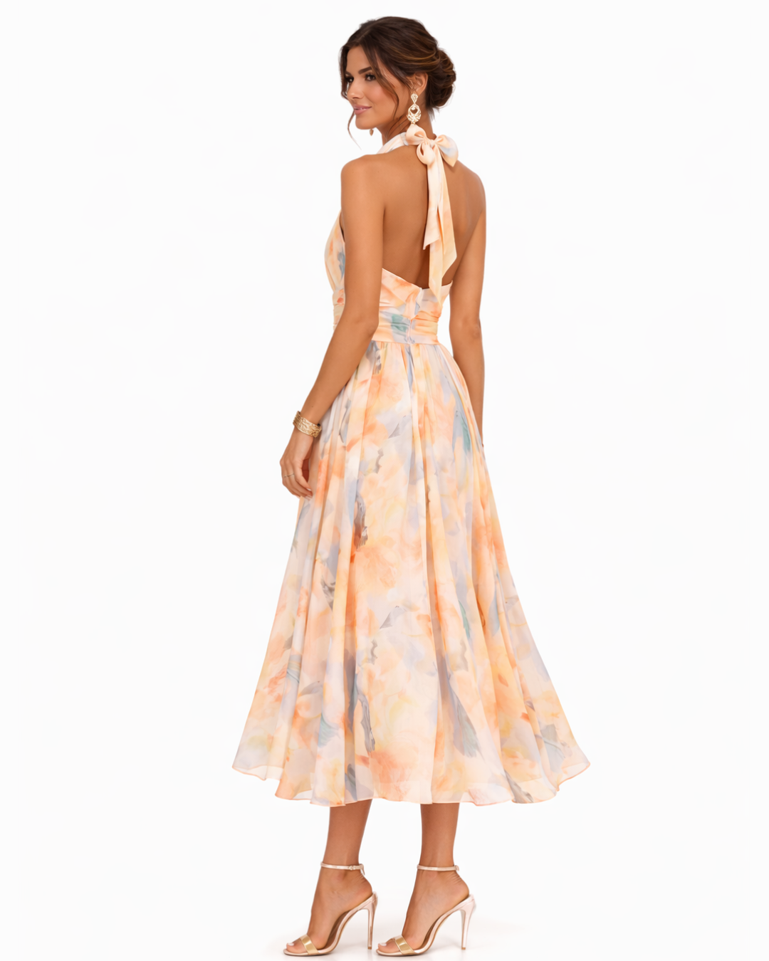 Abito Halter Midi Floreale