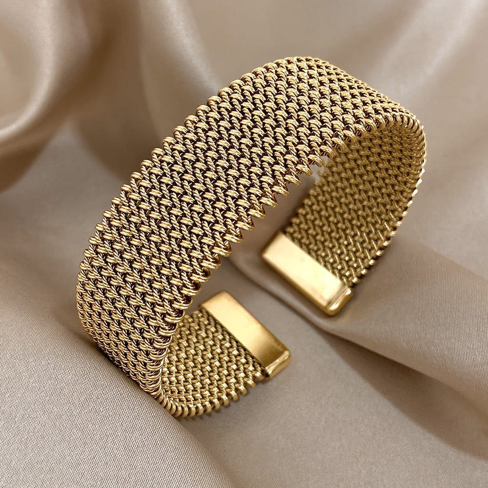 Elegant gevlochten armband - verstelbaar