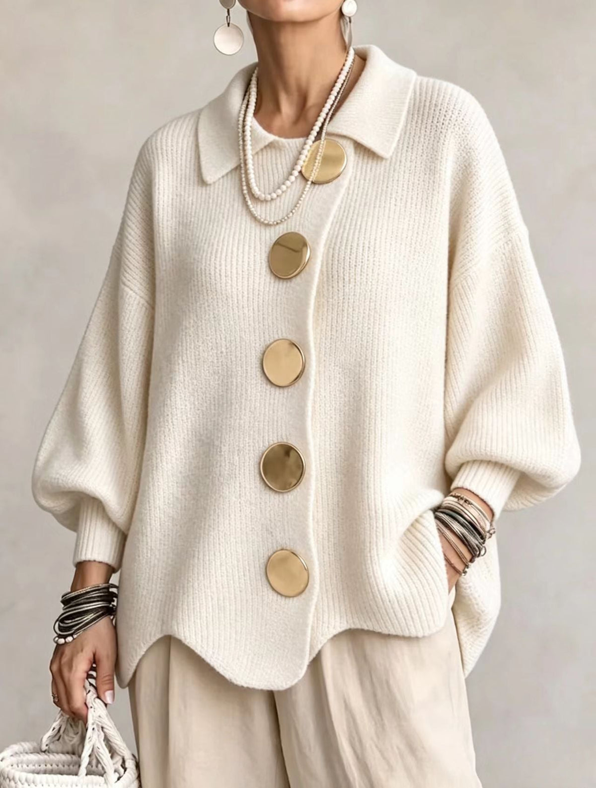 Victoria | Vest met knopen