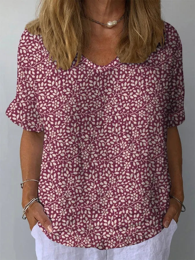 Nina - blouse met bloemenprint