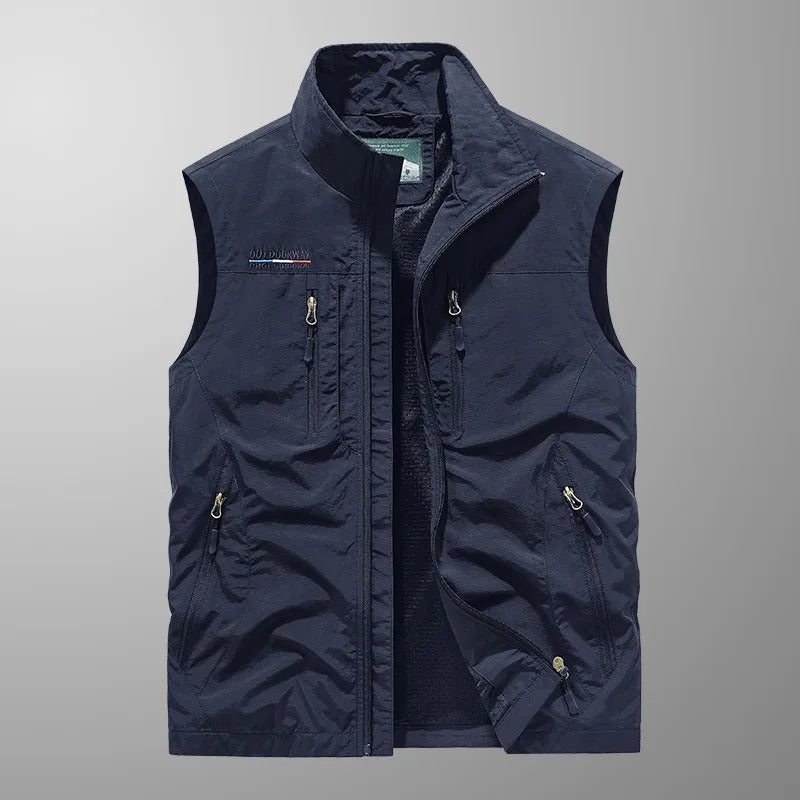 Cazel | Ademend utility gilet met meerdere zakken