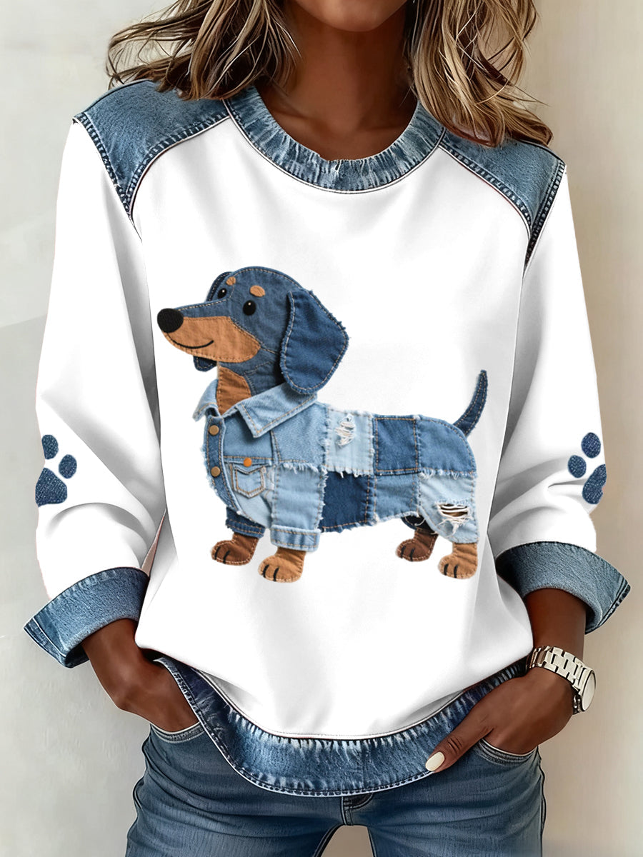 Elodie – Trøje med hunde-design