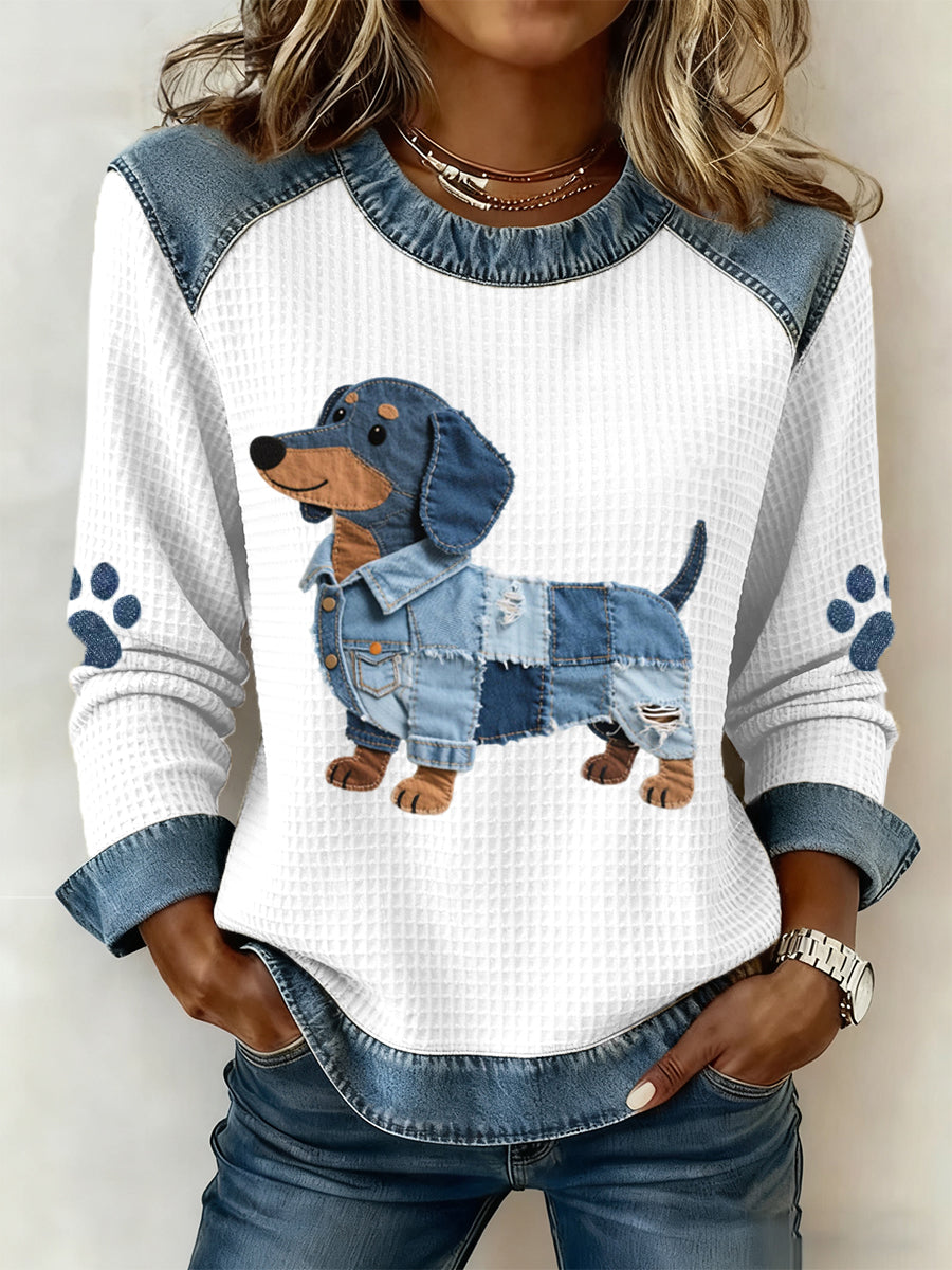 Julia – Trøje med hunde-design