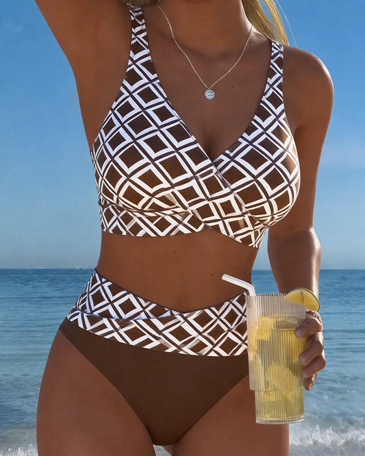 2-delig Bikini met Diamantmotief