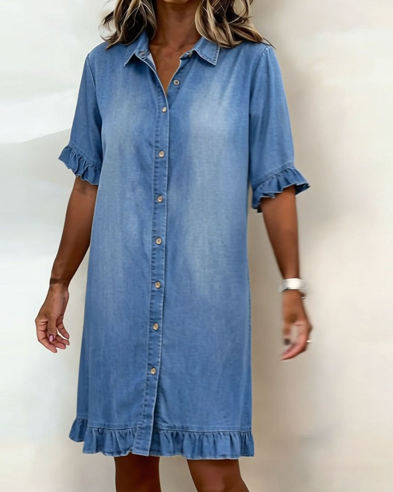 Linea - denim jurk