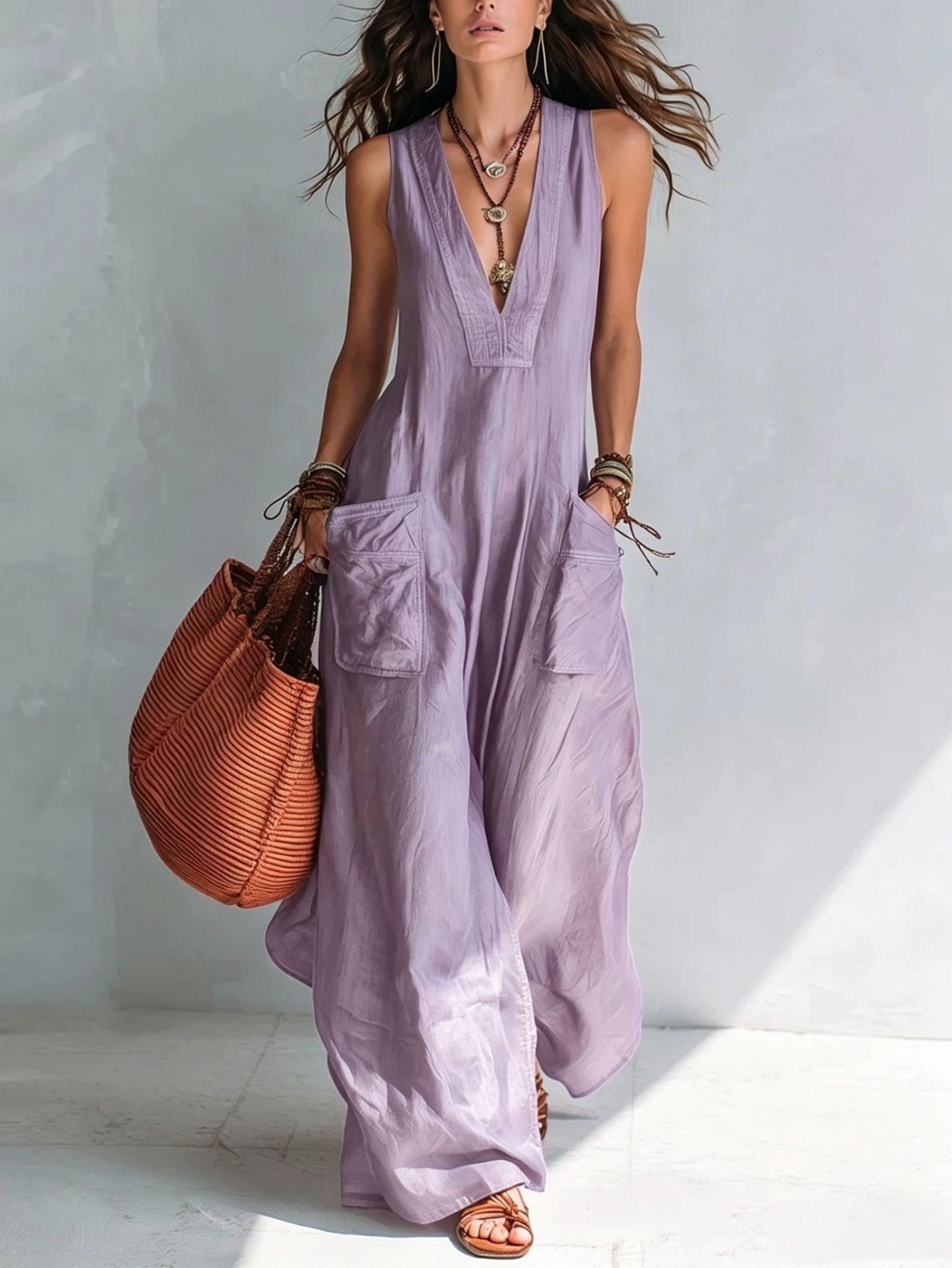 Marika | Mouwloze jumpsuit