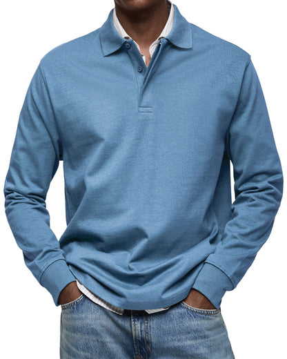 MARCONELLI | poloshirt med lange ærmer