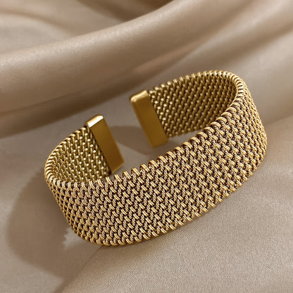 Elegant gevlochten armband - verstelbaar
