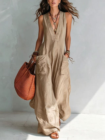 Marika | Mouwloze jumpsuit