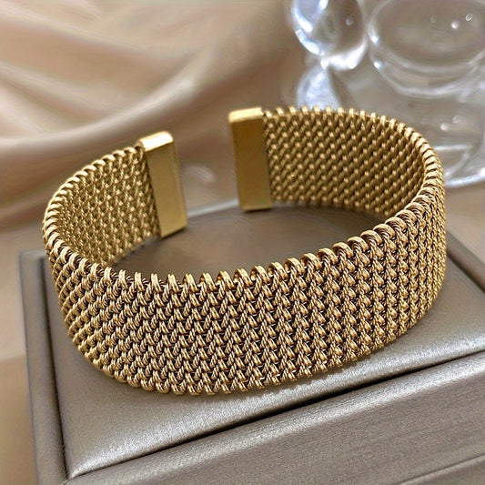 Elegant gevlochten armband - verstelbaar