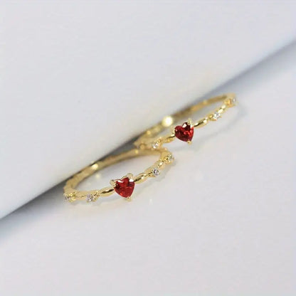 Katia | Ring met hartje | Goud