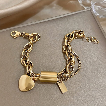 Armband met hartenhanger