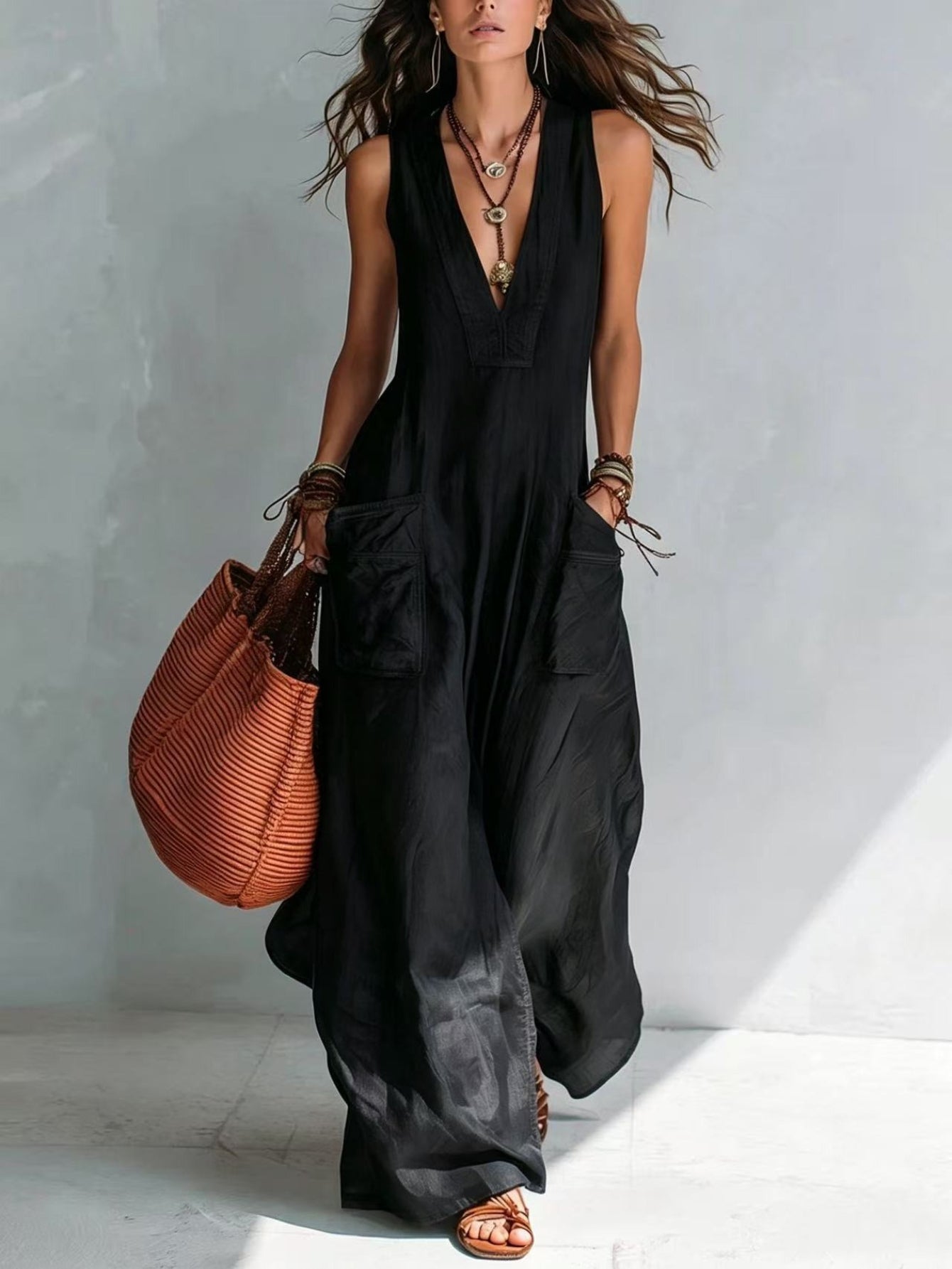 Marika | Mouwloze jumpsuit