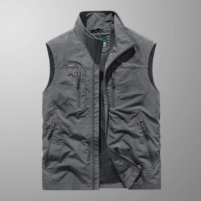Cazel | Ademend utility gilet met meerdere zakken