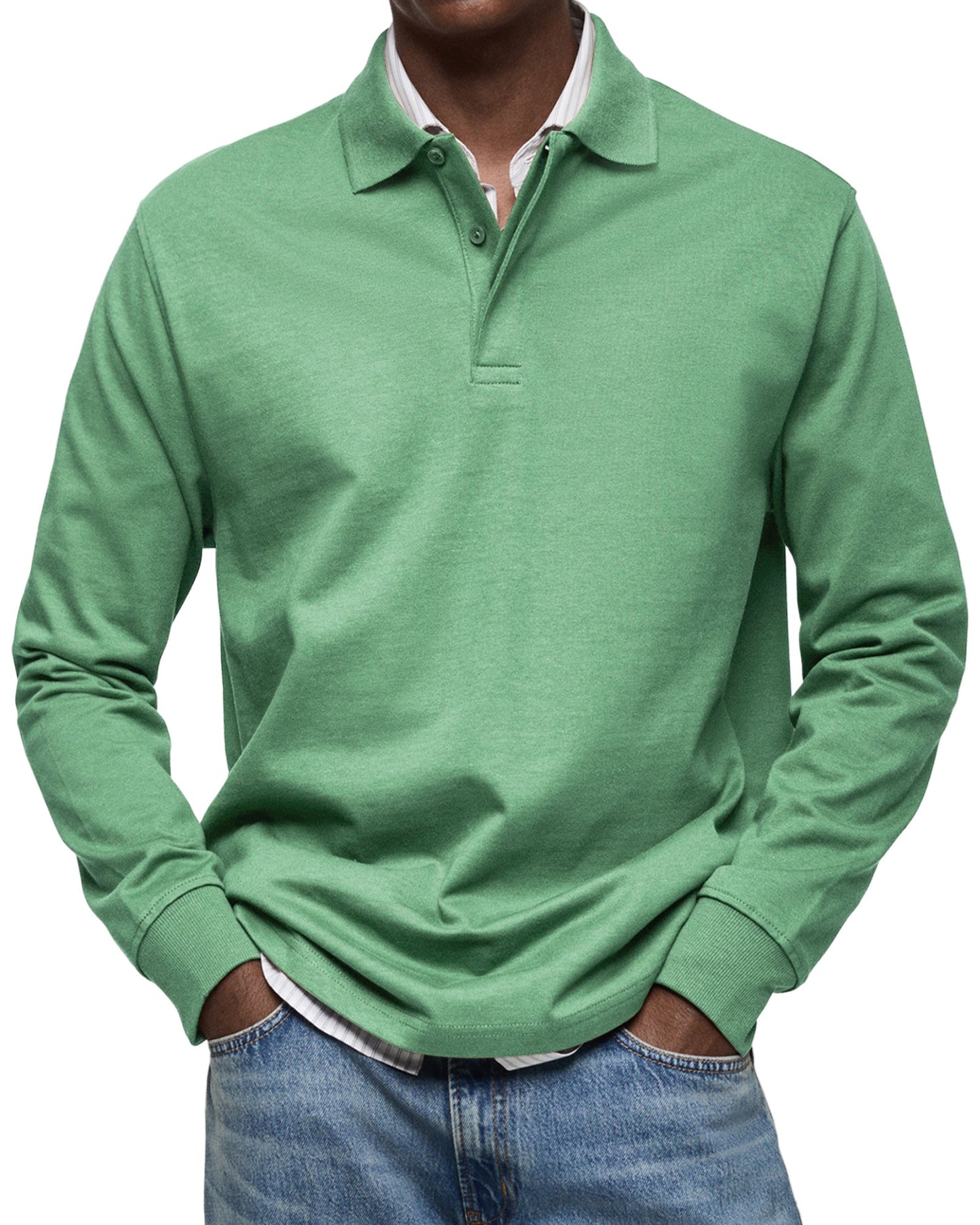 MARCONELLI | poloshirt med lange ærmer