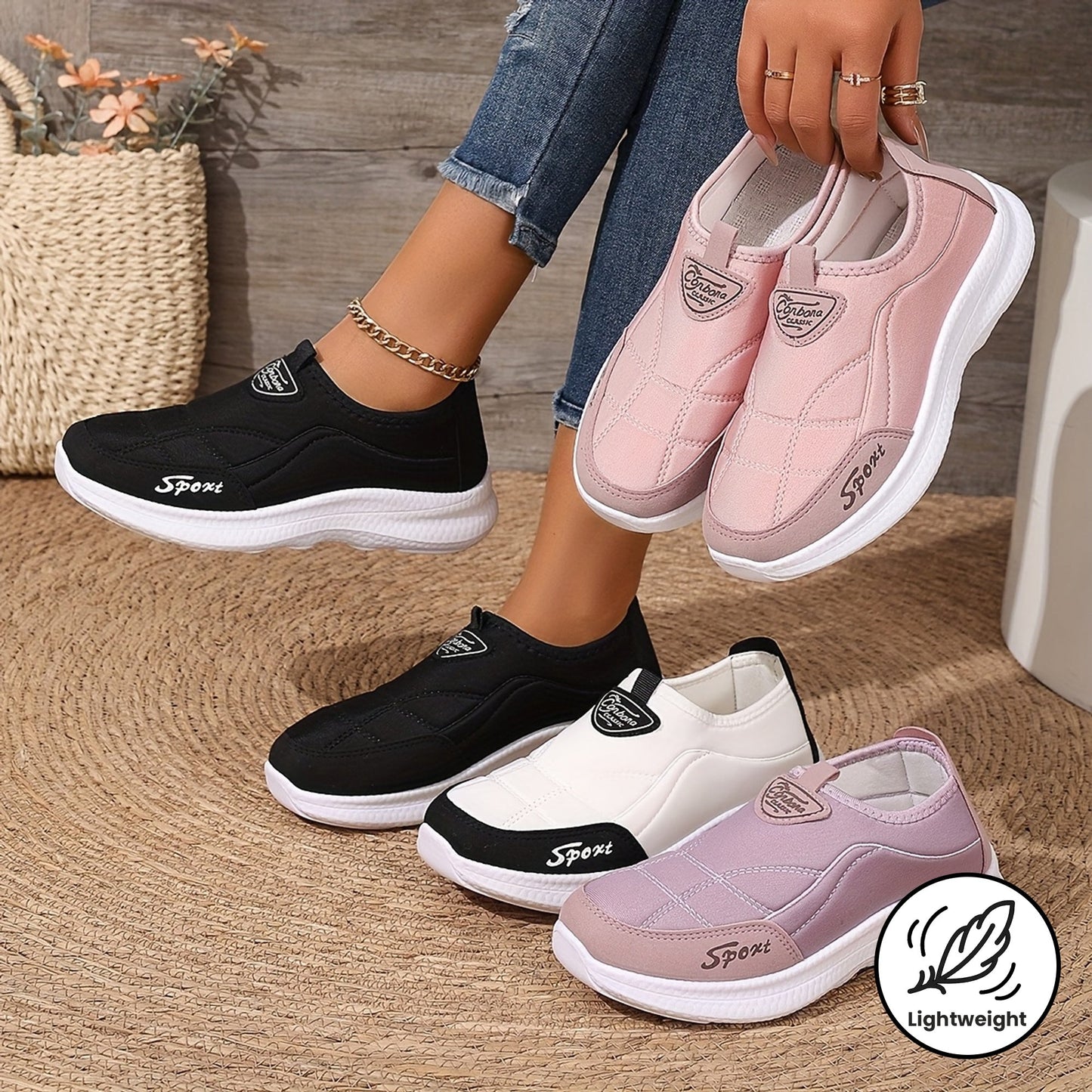 Lette, åndbare og bløde sneakers til kvinder