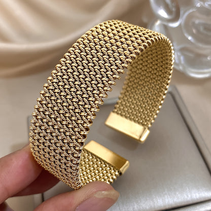 Elegant gevlochten armband - verstelbaar