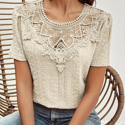 Milena - top casual con ricami