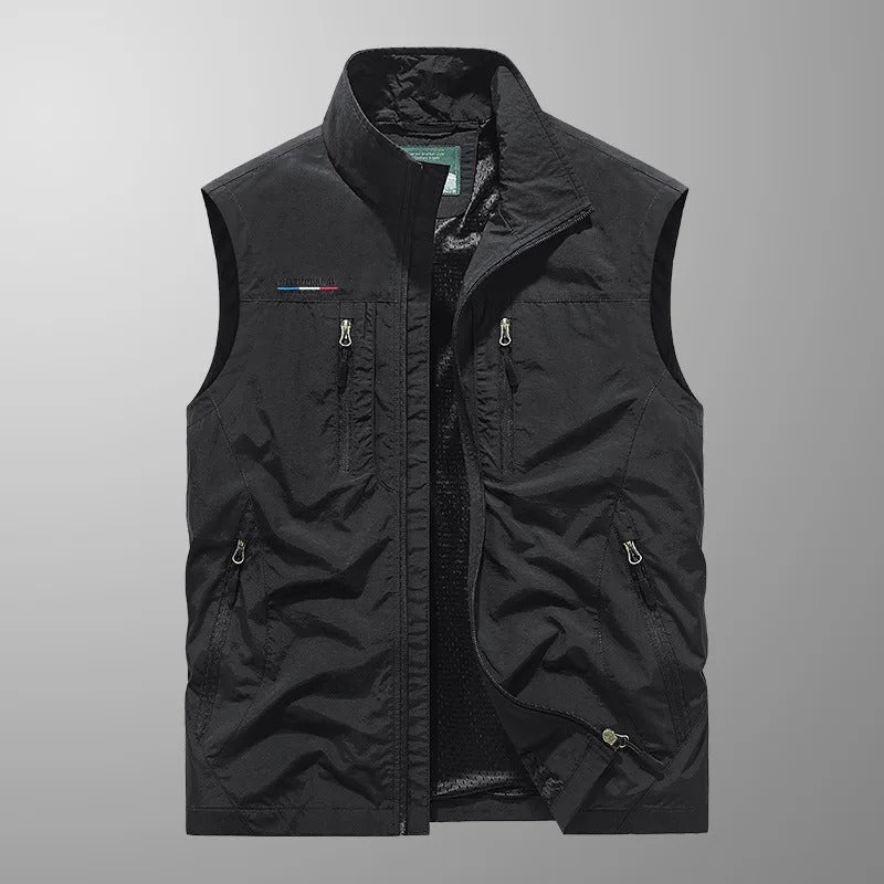 Cazel | Ademend utility gilet met meerdere zakken