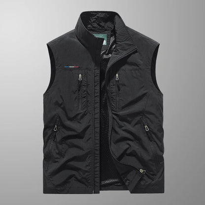 Cazel | Ademend utility gilet met meerdere zakken