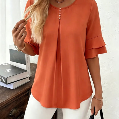 Ella - Top elegante con bottoni