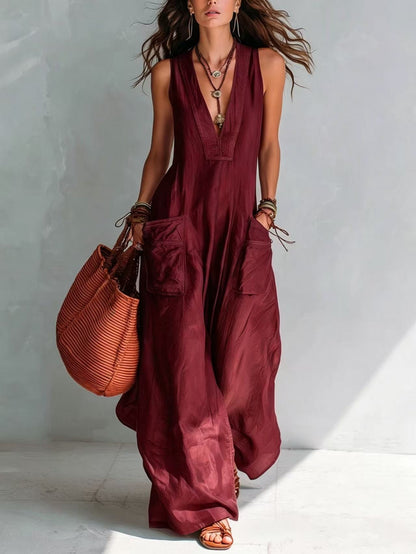 Marika | Mouwloze jumpsuit