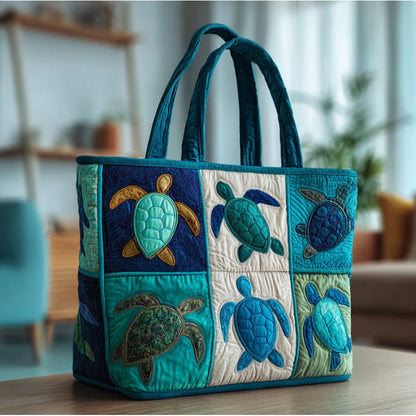 Borsa con stampa di tartarughe