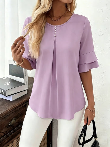 Ella - Top elegante con bottoni