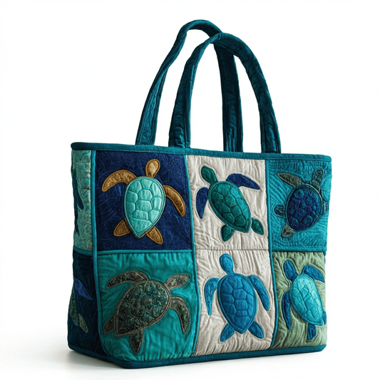 Borsa con stampa di tartarughe