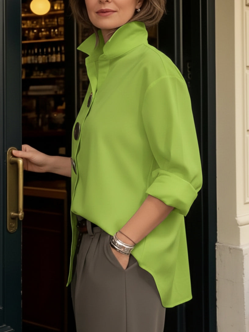 Rosaline | Blouse met decoratieve knoop