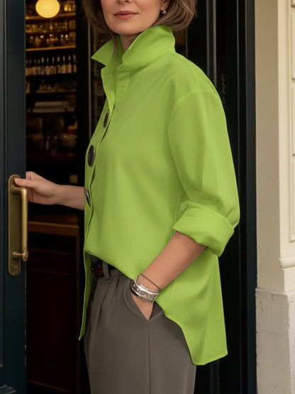 Rosaline | Blouse met decoratieve knoop