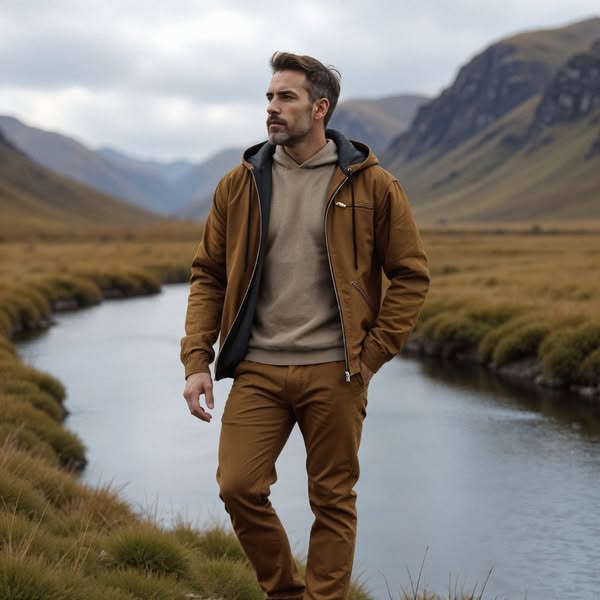 Isak™ | Warme vintage jas met capuchon