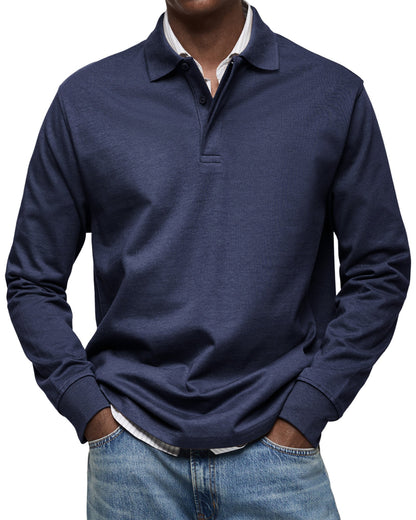 MARCONELLI | poloshirt med lange ærmer