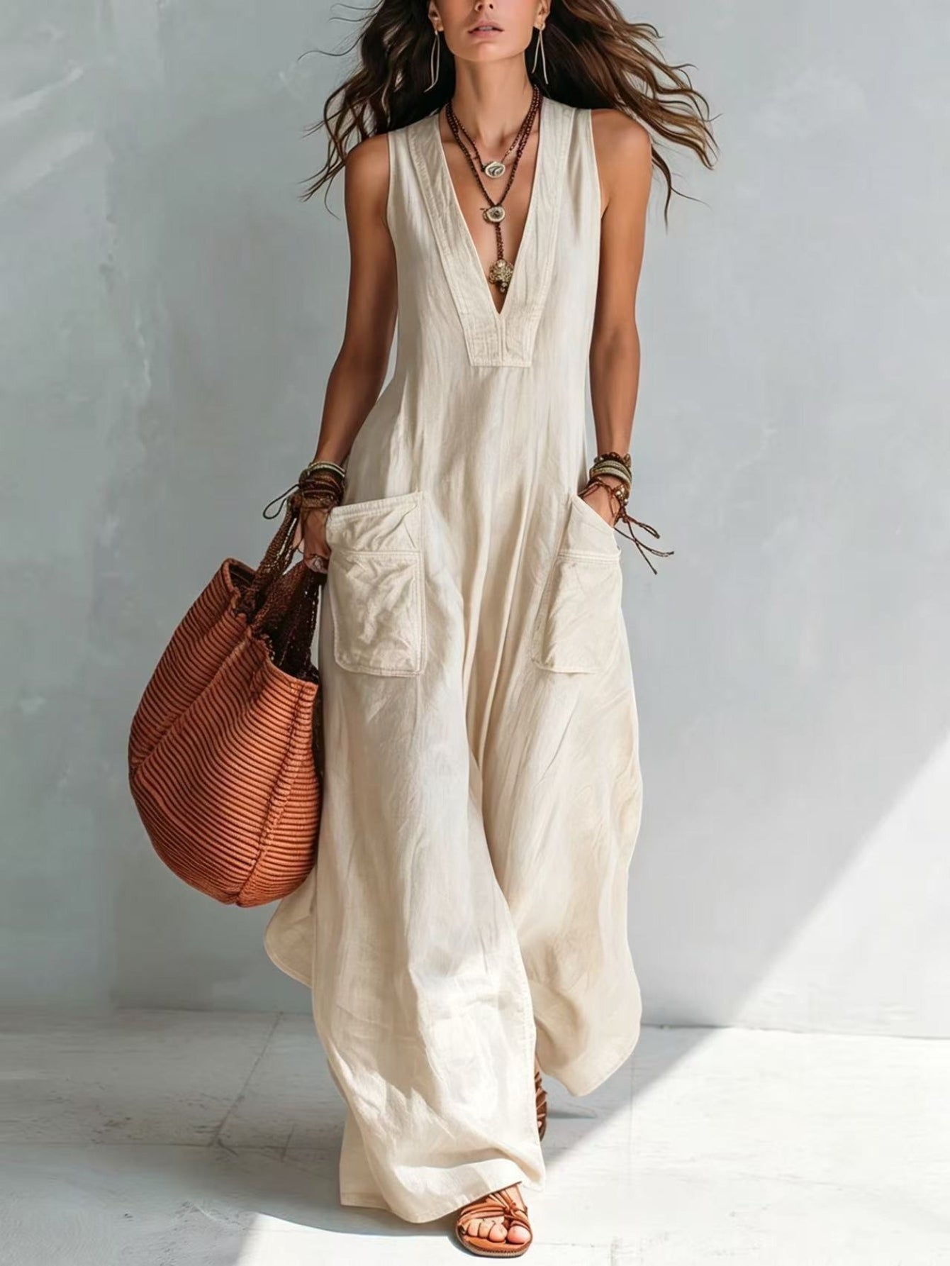 Marika | Mouwloze jumpsuit