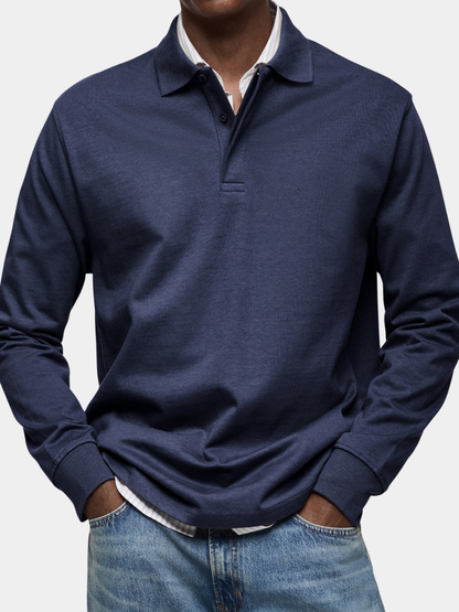 MARCONELLI | poloshirt med lange ærmer