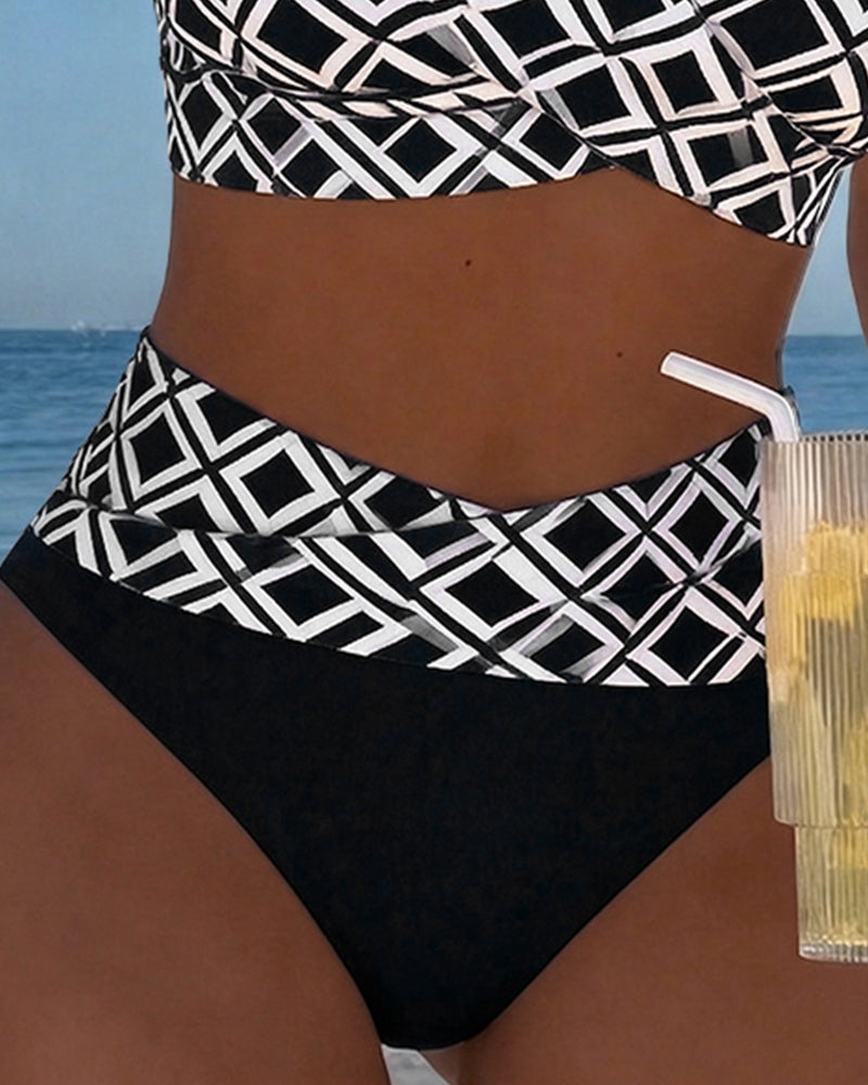 2-delig Bikini met Diamantmotief