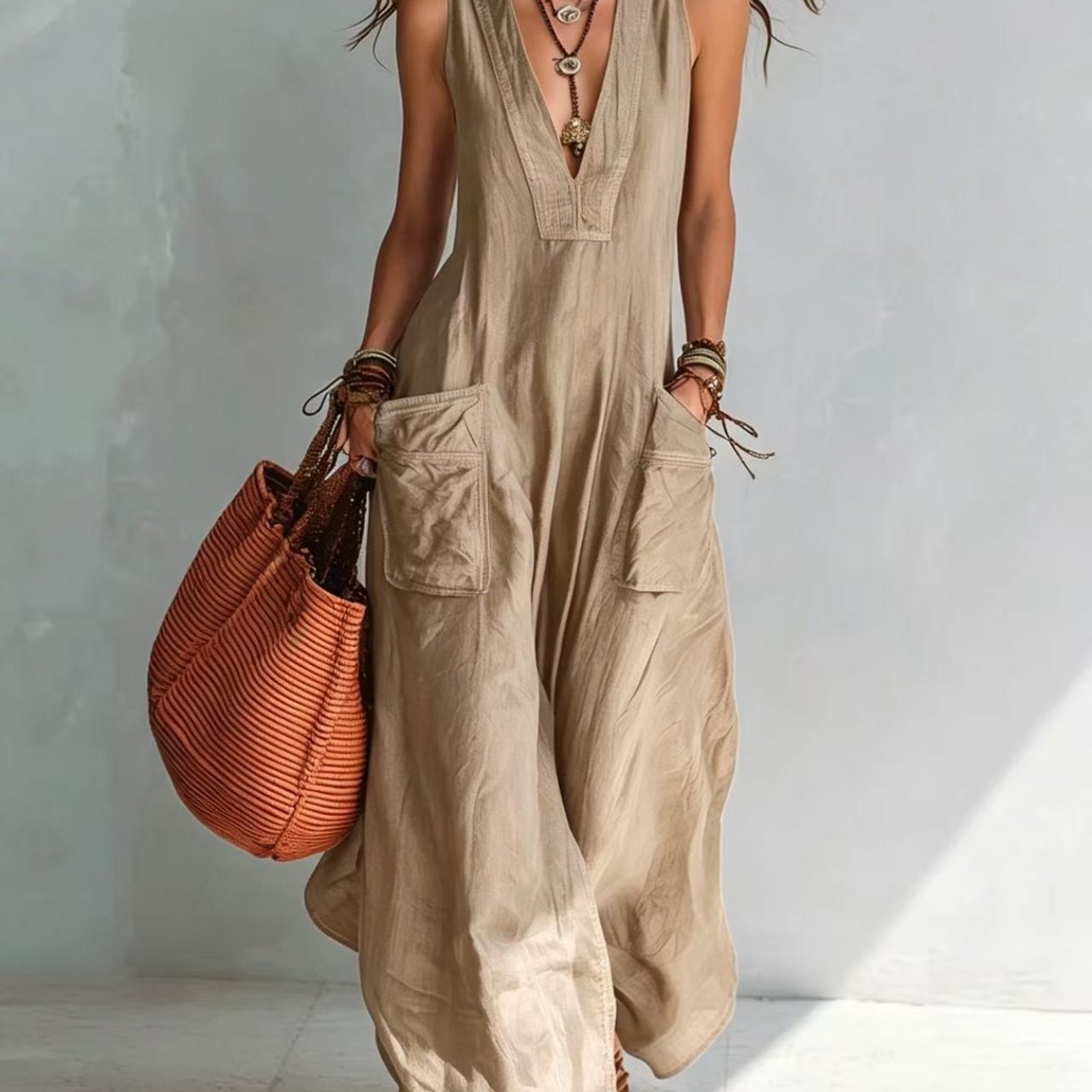 Marika | Mouwloze jumpsuit