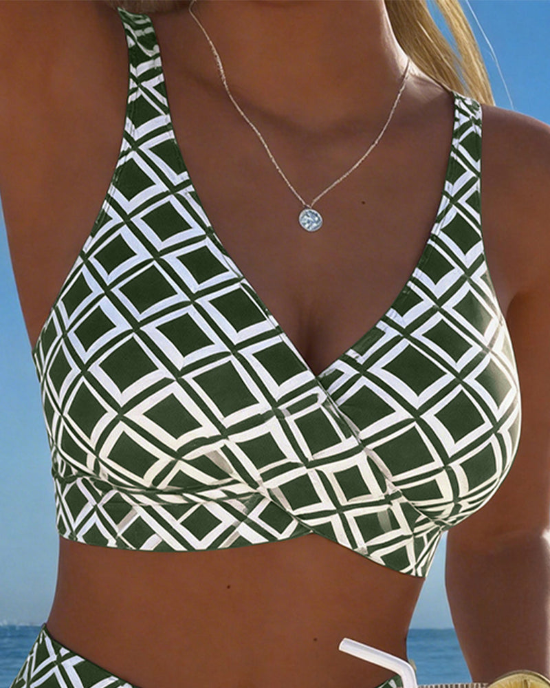 2-delig Bikini met Diamantmotief