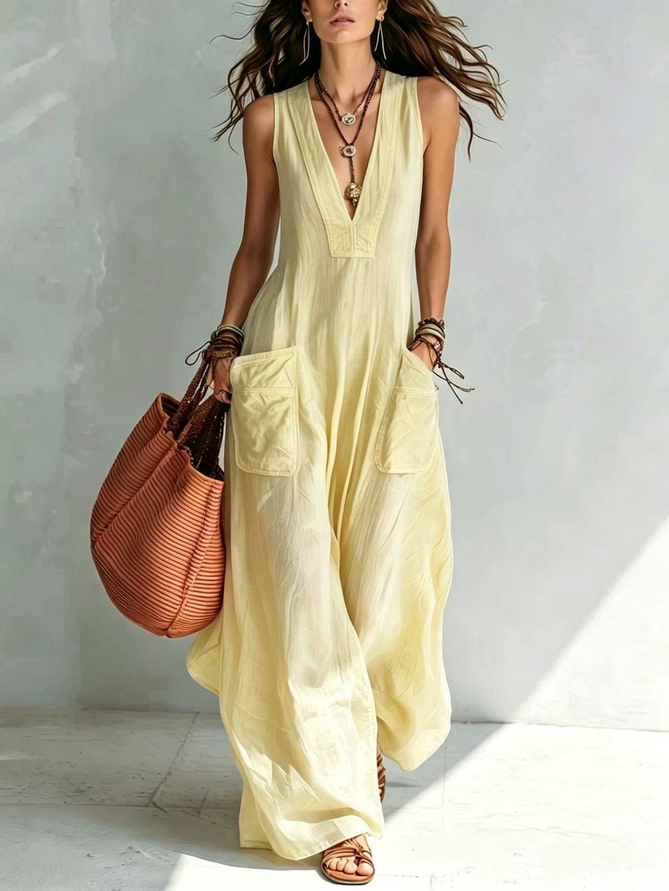 Marika | Mouwloze jumpsuit