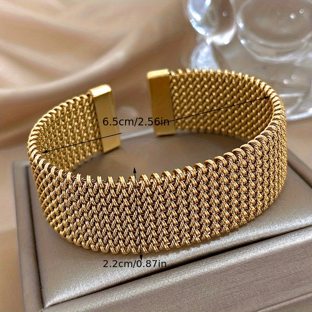 Elegant gevlochten armband - verstelbaar