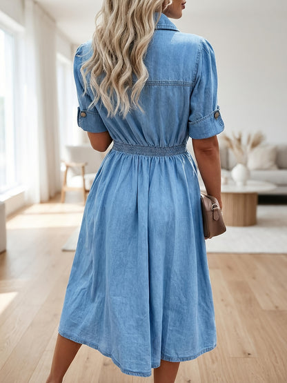 Nora - denim jurk