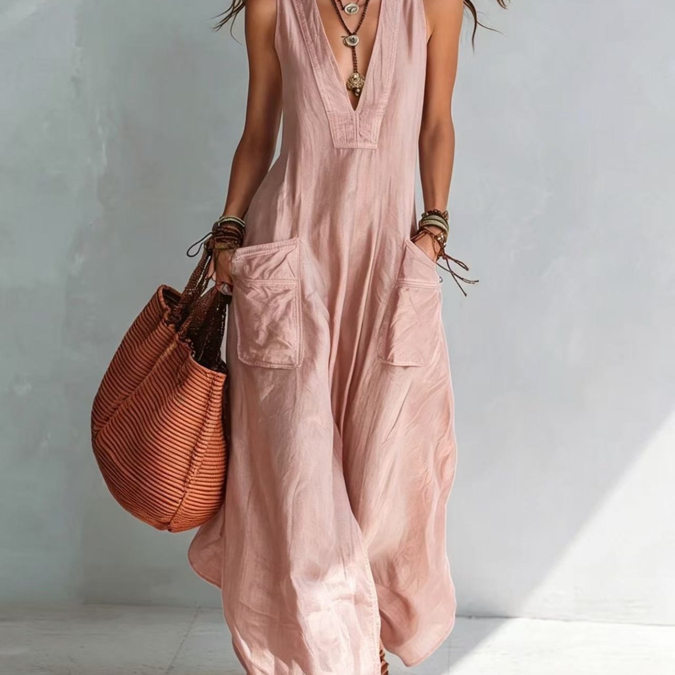 Marika | Mouwloze jumpsuit