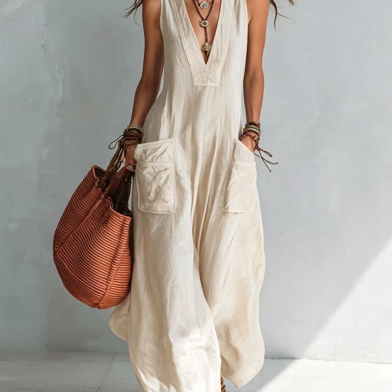 Marika | Mouwloze jumpsuit