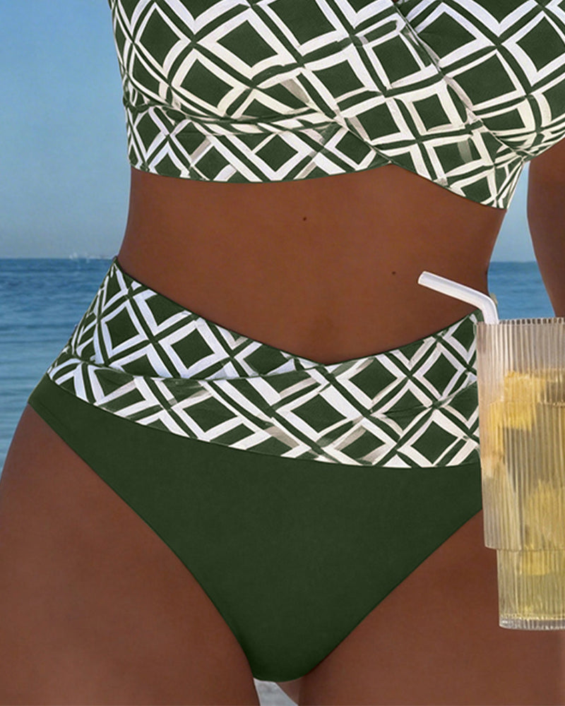 2-delig Bikini met Diamantmotief