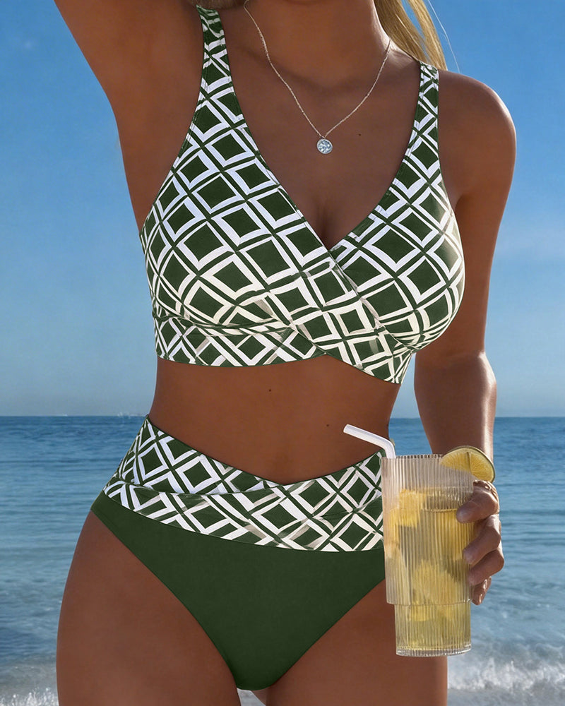 2-delig Bikini met Diamantmotief
