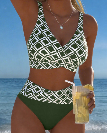 2-delig Bikini met Diamantmotief