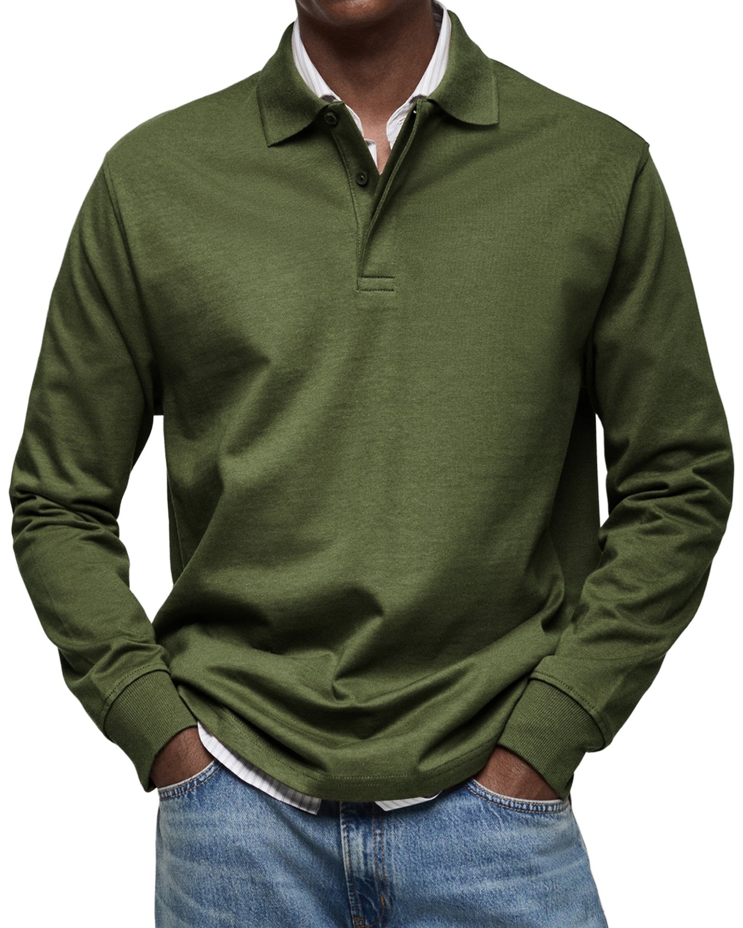 MARCONELLI | poloshirt med lange ærmer