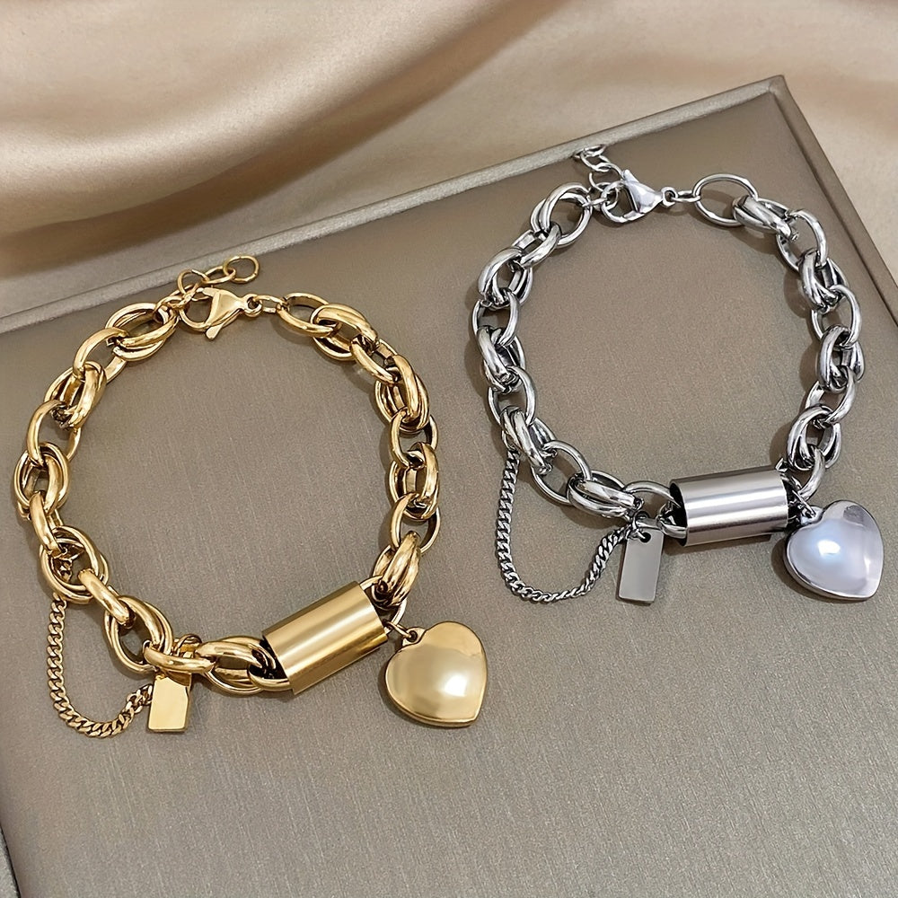 Armband met hartenhanger