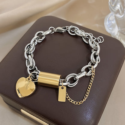 Armband met hartenhanger
